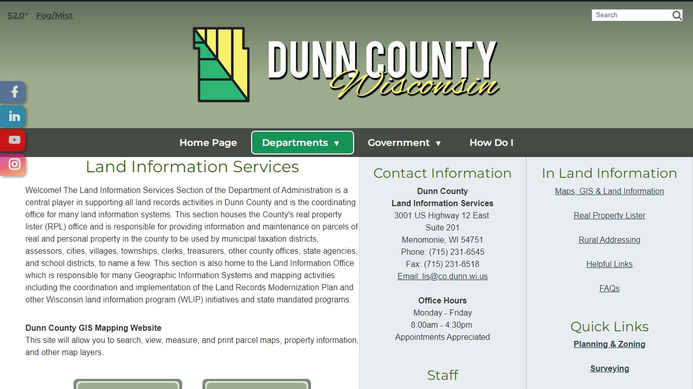 Land Information - Dunn County, WI