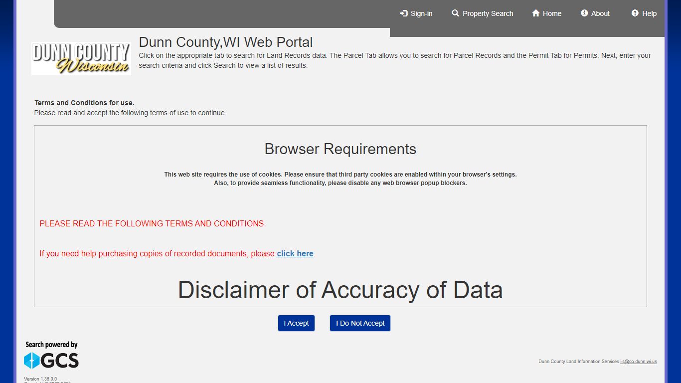 Dunn County,WI Web Portal